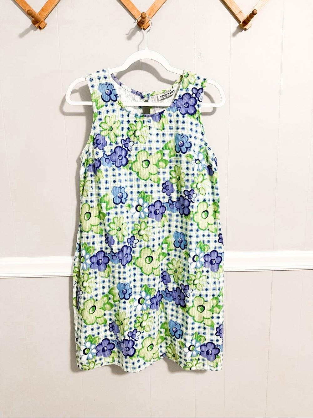 California Concepts Vintage 1990s Sleeveless Shift Dress